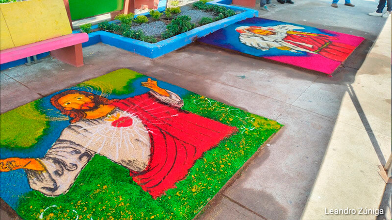 alfombras-pasionarias-leon-puerto salvador-allende-nicaragua